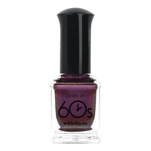 위드샨 60초 매니큐어 반투명 시럽 9ml, M58 미드나잇, 1개