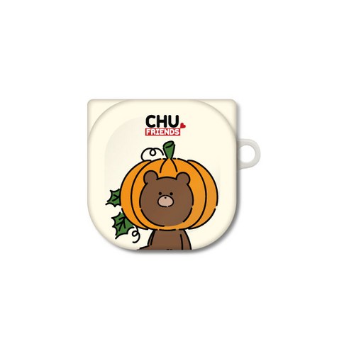 프루그나 디자인 츄프렌즈 빅코스튬 갤럭시버즈 라이브 케이스, 단일상품, 호박곰