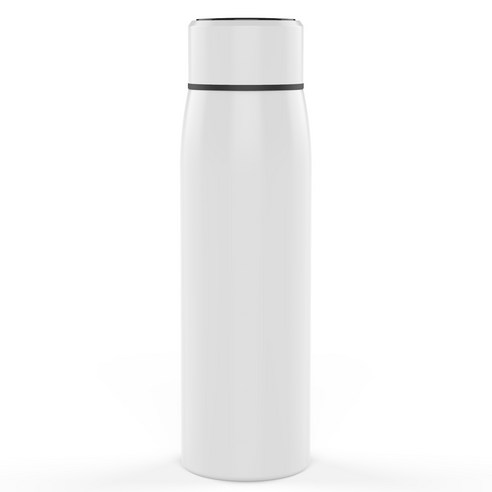 befit 온도표시 스마트 보온보냉 텀블러, 화이트, 380ml