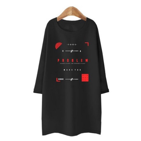 블론디 여성용 프라브럼 특양면 7부 티셔츠