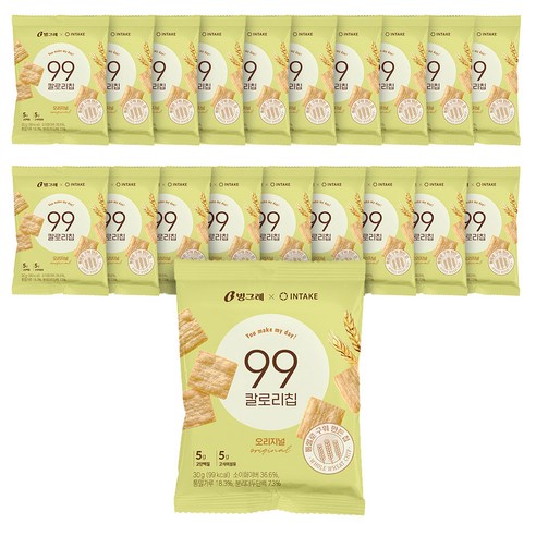 빙그레 99칼로리칩 오리지널, 30g, 20개