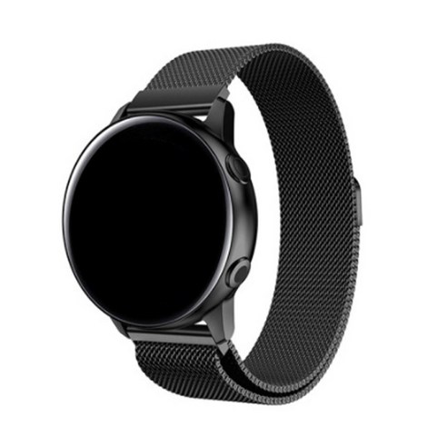 갤럭시 워치 밀레니즈 루프 밴드 스트랩 22mm 46mm 호환 가능, 블랙, 1개