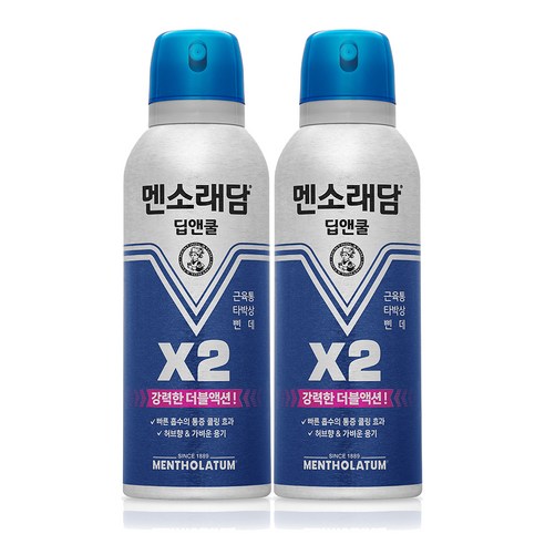 멘소래담 딥앤쿨 에어로솔 스프레이파스 150ml, 1개입, 8개 더울때냉파스 Best Top5