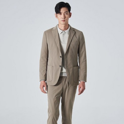 갤럭시라이프스타일 남성용 20FW 가먼트워싱 면터치 화섬 자켓
