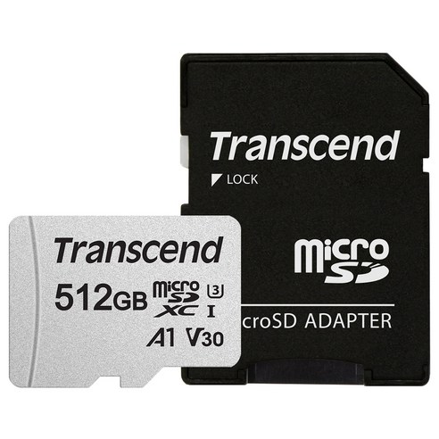 트랜센드 마이크로 SD카드 300S-A, 512GB