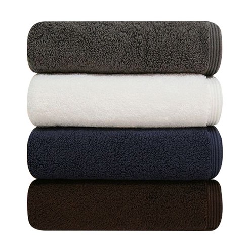 송월타월 호텔수건 옴므 190g 30수 면사, 화이트, 그레이, 네이비, 다크브라운, 랜덤발송, 5개