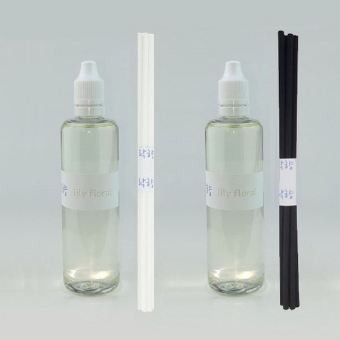 락향 디퓨저리필 105ml x 2p + 발향스틱 10p, 릴리플로럴