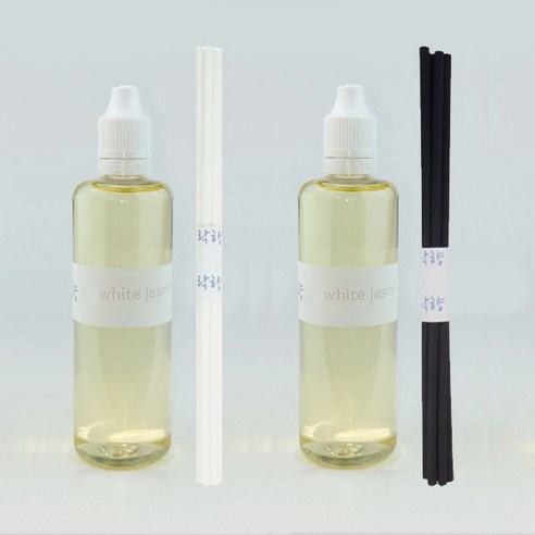 락향 디퓨저리필 105ml x 2p + 발향스틱 10p, 화이트자스민