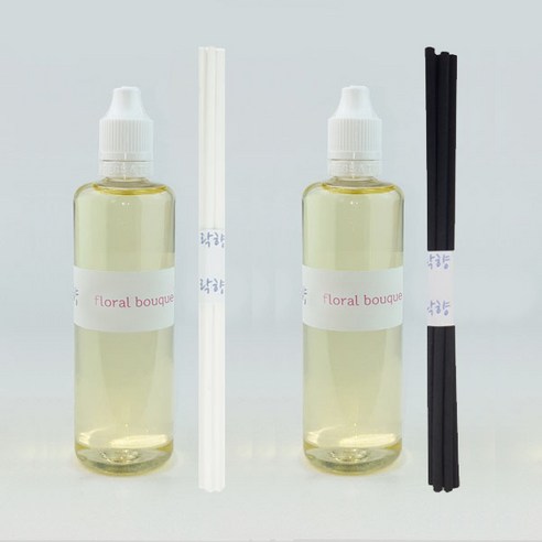 락향 디퓨저리필 105ml x 2p + 발향스틱 10p, 플로럴부케