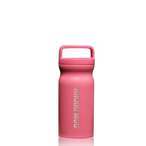 HiKaRi 스텐 대용량 진공 보온보냉병, 핑크, 360ml