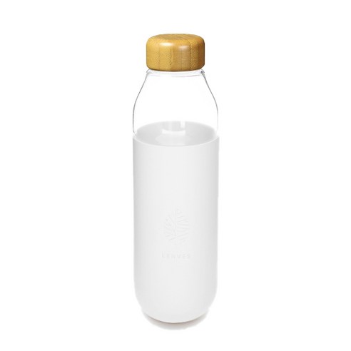 Leaves 유리 컬러드 텀블러, Pure White, 500ml