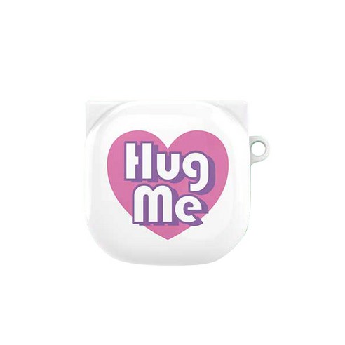 갤럭시버즈 라이브 타이포 원바디 하드 케이스 + 후크링, Hug Me(케이스)
