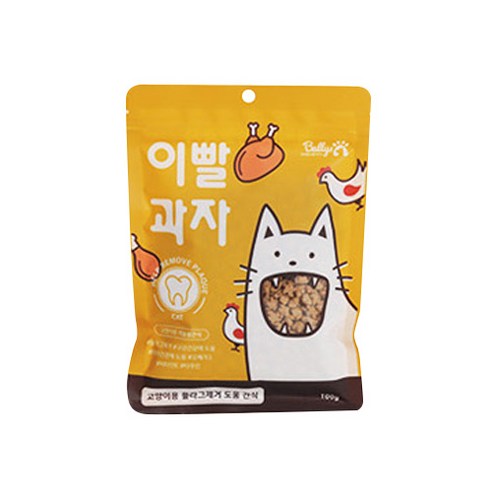 밸리스 고양이 이빨 과자 닭고기 100g, 치킨맛, 1개