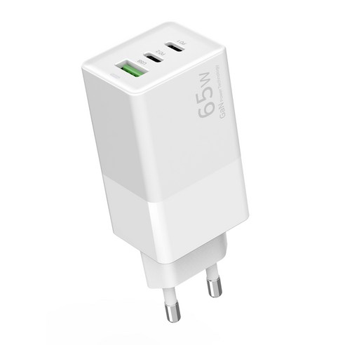 커네틱 Gan PD 고속 멀티 충전기 65W, 화이트