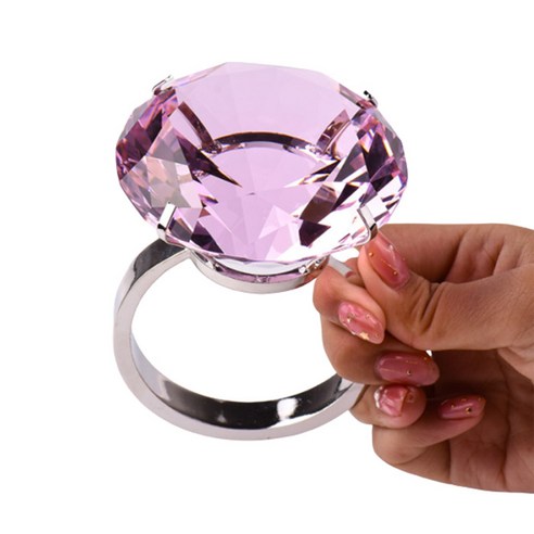 대형 핑크 다이아몬드 반지