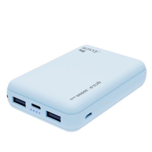 액센 보조배터리 10000mAh 멀티단자, B110, 블루