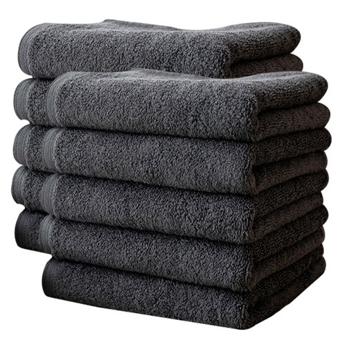 SUGUNPANI YS 세면타올 170g 40수 코마사, 다크그레이, 10개