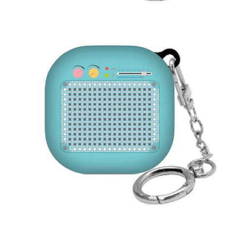 웨이브스튜디오 소울 디자인 갤럭시 버즈 2 / 프로 / 라이브 케이스, 뉴트로 엠프스피커BM