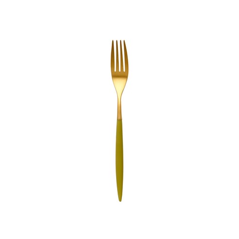 까사무띠 아모르 무광 골드 디저트 포크, 올리브, 1개