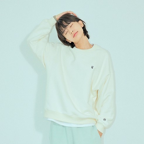 폴햄 미니 심볼 오버핏 맨투맨 PHA4TR3833
