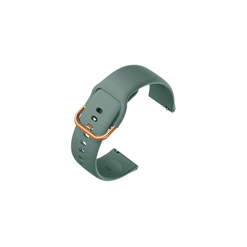 비쉐르 골드 버클 라운드 V2 갤럭시워치 3 실리콘 밴드 스트랩 (41mm 호환 가능), 그레이그린, 1개