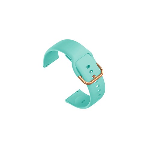 비쉐르 골드 버클 라운드 V2 갤럭시워치 2 실리콘 밴드 스트랩 (40mm 호환 가능), 에메랄드, 1개