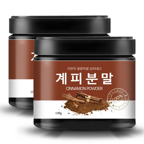 올바른습관 계피분말 170g x 2p + 계량스푼, 1세트