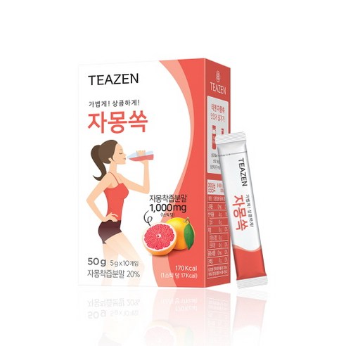 티젠 자몽쏙 분말차, 5g, 10개입, 12개
