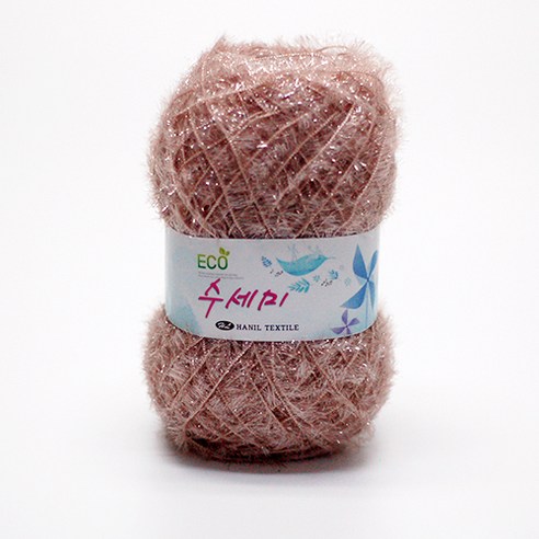 아실닷컴 에코 수세미 뜨개실 80g x 4p, 25 엔틱베이지