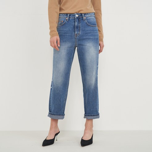 아헤 여성용 BOY FIT DENIM PANTS
