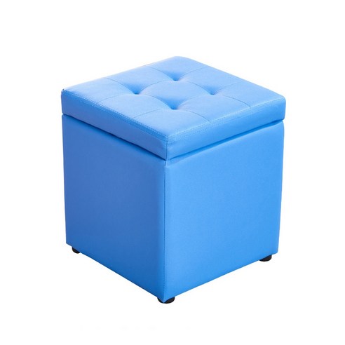 가팡 가죽 낮은의자 04번, 블루, 1개