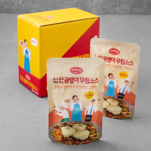 델링 바로먹는 골뱅이 무침소스, 160g, 6개