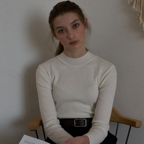 라티젠 여성용 LTG6 HALF NECK KNIT