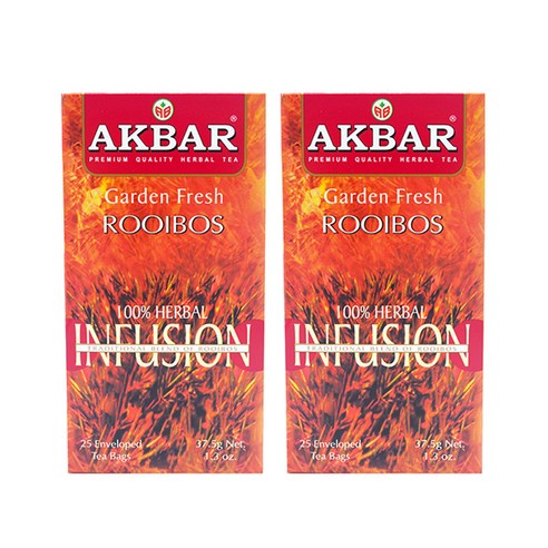 아크바 루이보스 허브티, 1.5g, 25개입, 2개