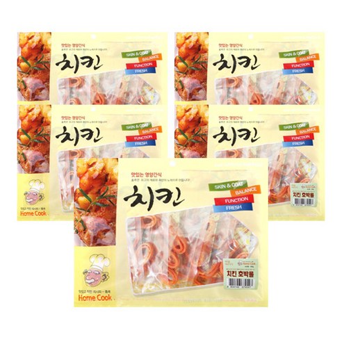 홈쿡 강아지 간식 400g, 치킨호박롤, 5개