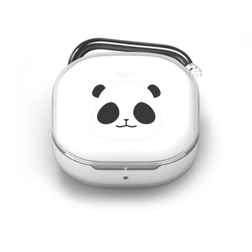 누아트 버즈라이브 클리어 디자인 젤리케이스, 판다01