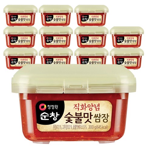 청정원순창 직화 양념숯불맛 쌈장, 300g, 12개