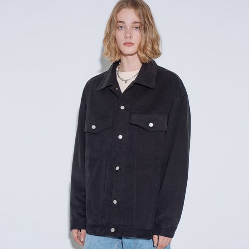 브이투 남성용 OVERFIT PIGMENT PEACH TRUCKER JACKET