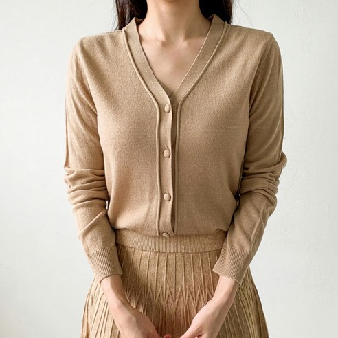 럽스 여성용 린디 브이 씨디 브이넥 가디건
