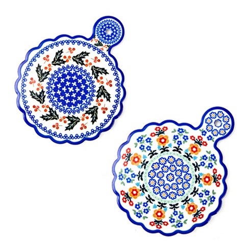 알린 도자기 냄비받침 2종세트, 스윗바질, 캐모마일, 1세트