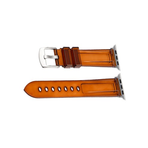 비쉐르 애플워치 4 리파이어 실리콘 밴드 스트랩 44mm, 브라운, 1개