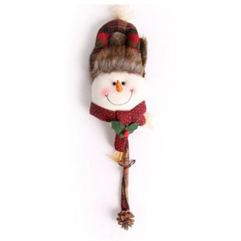 파티해 크리스마스 문고리 인형 장식, 눈사람, 1개