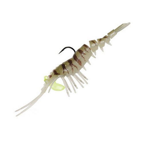 피나투라 리얼 쉬림프 웜 + 지그 훅 세트 13cm, 3, 14g