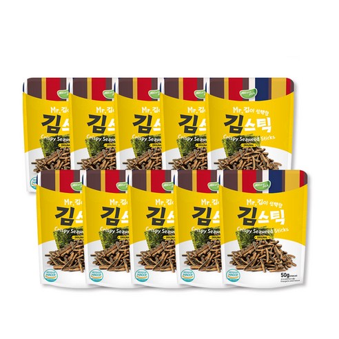 Nature pick Mr. 김이선택한 김스틱, 50g, 10개