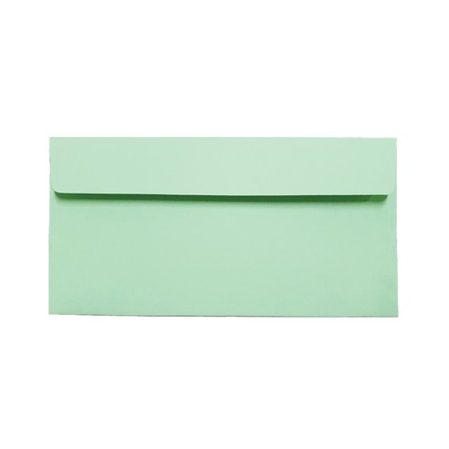 컬러색지 초대장 청첩장 리플릿 카드봉투 220 x 105 mm, 연연두색, 100개