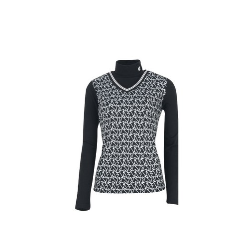 페라어스 여성용 스판 브이넥 폴라 골프 티셔츠 ATBU5044W0