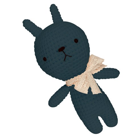아이한코 뚱이 Big 손뜨개인형 뜨개질 DIY 패키지 + 꼬리방울 랜덤발송, 1세트, 032 코랄블루