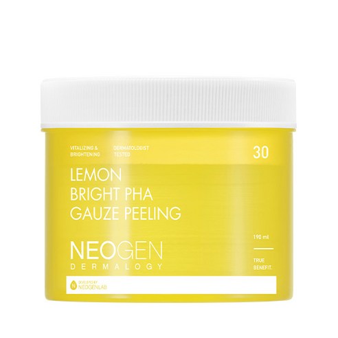 네오젠 레몬 브라이트 파하 거즈 필링패드 30매입, 190ml, 1개