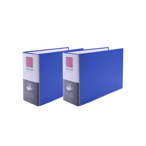 희망사무포인트 2공 파이프 바인더 A4 9X8 군 Br4987E, 청색, 2개