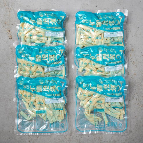 오분떡볶이 달인 납작 누들 떡볶이떡, 320g, 6팩